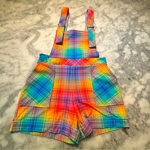 Colorful Plaid Women's Jumpsuit